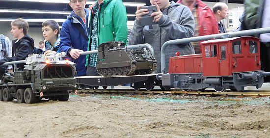 Panzer Verlastung auf Eisenbahn